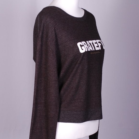 GUC Spiritual Gangster "Grateful" Cropped Sweatshirt, Sz - Lg - Picture 6 of 8